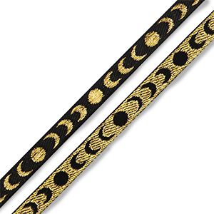 Ribbon text moons Black-Gold