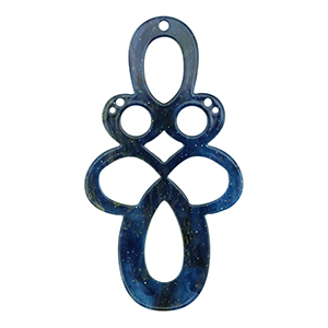 Resin pendants baroque glitter Multicolor Galaxy