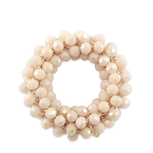 Top Faceted charms 32mm Nude Pink