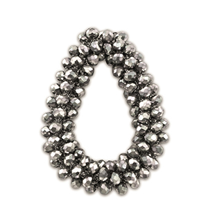 Top Faceted charms drop Silver