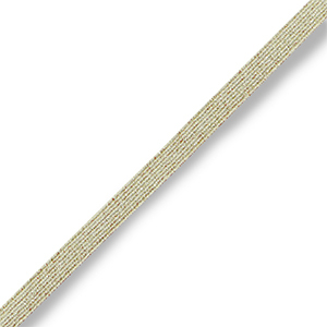 Elastic Ibiza ribbon Ivory Gold