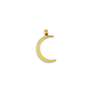 Stainless steel charms La Luna moon Gold
