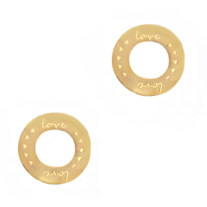 Stainless steel charms / connector Gold