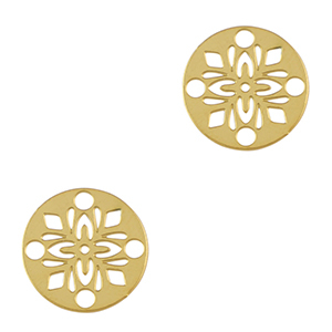 Stainless steel charms connector bohemian 14mm Gold