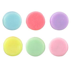 Acrylic look beads Multicolour Pastel