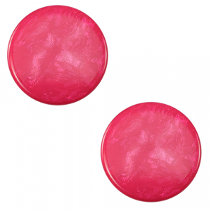 12 mm flat Polaris Elements cabochon Jais Pink Blast