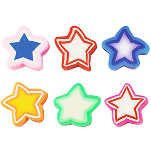 Polymer beads star Multicolour