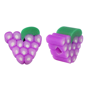 Polymer beads grape Purple-Green