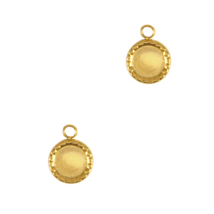 Stainless steel charms 5mm Gold