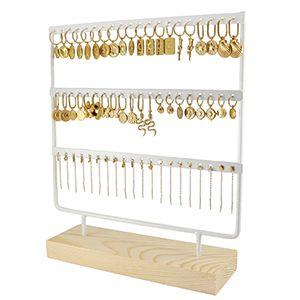 Assorted contemporary jewellery earrings stainless steel symbols Gold