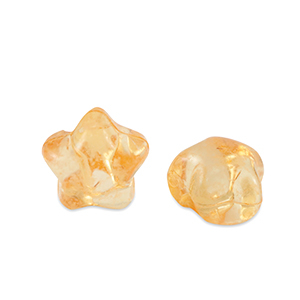 Acrylic beads star Spectra Yellow Transparent