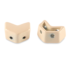 Tile beads arrow Apricot Beige