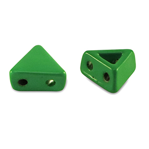 Tile beads triangle Green