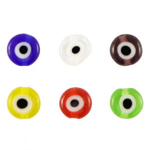 Millefiori beads disc eye 6mm Multicolour