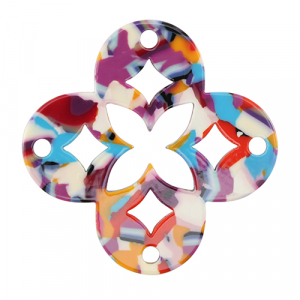 Resin pendants mosaic Multicolor Confetti