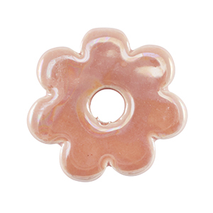 DQ greek ceramic beads flower Blush Pink