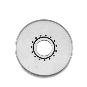 DQ European metal beads donut Antique Silver (nickel free)