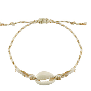 Ready-made Bracelets Cowrie White-Gold