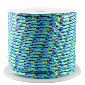 Maritime cord 2mm Blue-Purple-Yellow