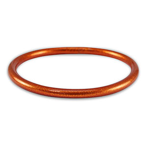 Inspired temple bangles 5mm size M Burnt Orange