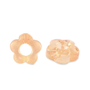 Acrylic beads flower Transparent Copper Brown