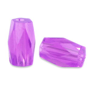 Top faceted beads tube Tillandsia Purple