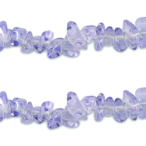 Glass beads chipstone Transparent Purple