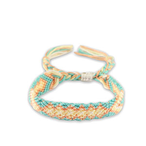 Anklets Mint Turquoise-Peach