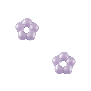Czech Beads Flower 5mm Lilac