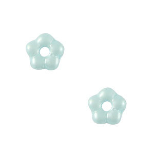 Czech Beads Flower 5mm Light blue