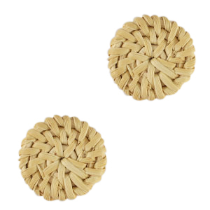 Rattan pendants 22mm Natural Beige