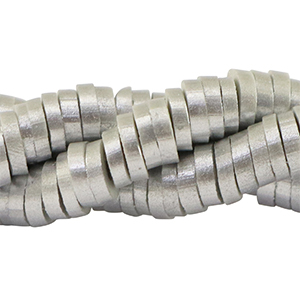 Katsuki beads 6mm Silver-Pearl Shine Coating