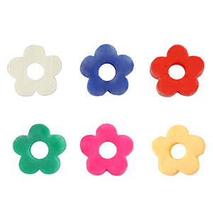 Katsuki beads flower 6mm Multicolour-Pearl Shine Coating