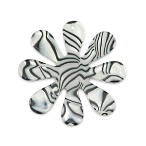Statement charms flower 35mm Anthracite Grey