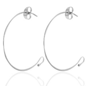 Stainless steel earrings Silver