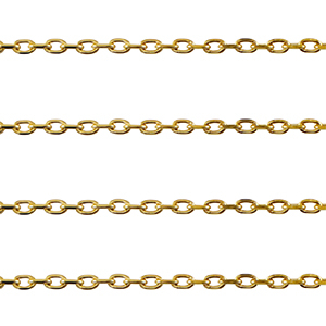 Stainless steel findings belcher chain anchor cable Gold