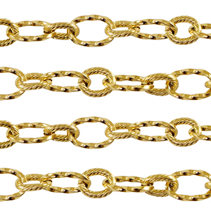 Stainless steel findings belcher chain anchor cable Gold