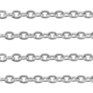 Stainless steel findings belcher chain anchor cable Silver