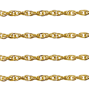 Stainless steel findings belcher chain twist Gold
