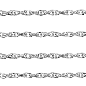 Stainless steel findings belcher chain twist Silver