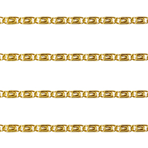 Stainless steel findings belcher chain twist Gold
