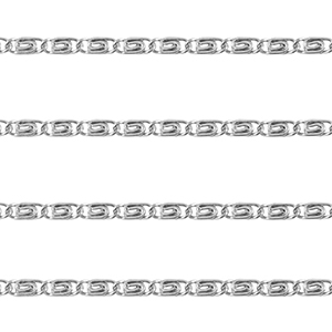 Stainless steel findings belcher chain twist Silver