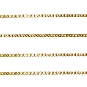 Stainless steel findings belcher chain curb links Gold