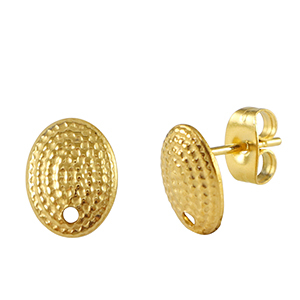 Stainless steel earrings Gold