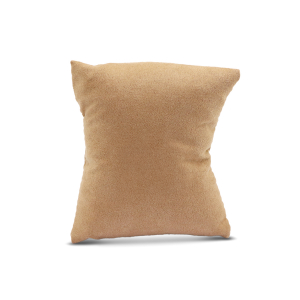 Jewellery display cushion velvet Camel Brown