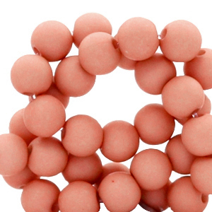 6 mm acrylic beads Palmetto Pink