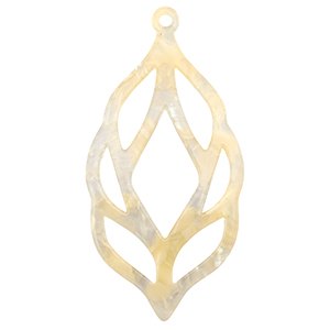Resin pendants Sand Beige Transparent