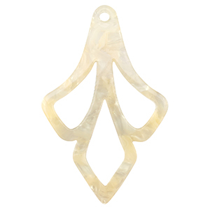 Resin pendants Sand Beige Transparent