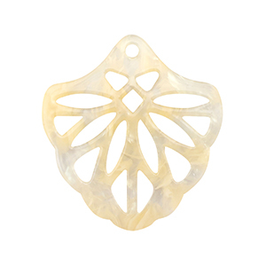 Resin pendants Sand Beige Transparent