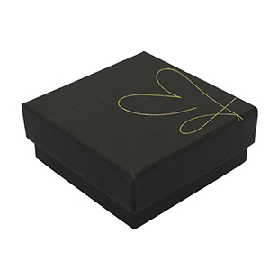 Jewellery (gift) box heart Black